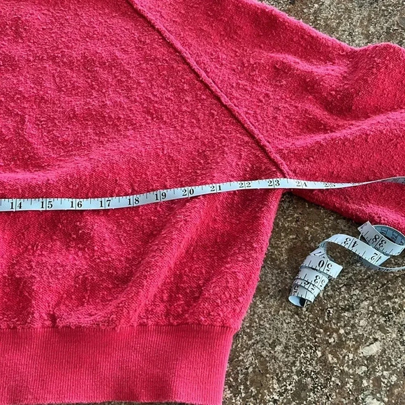 Free People Found My Friend Pullover Pink Fuzzy Soft Crewneck Sweatshirt Small - Picture 7 of 13